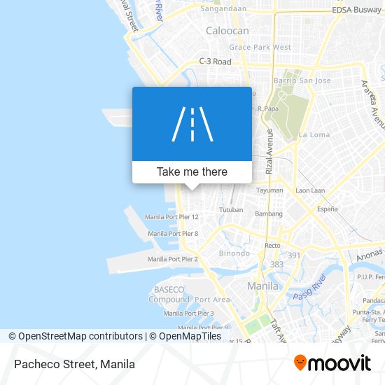 Pacheco Street map