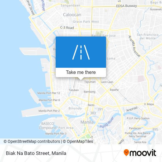 Biak Na Bato Street map