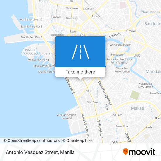 Antonio Vasquez Street map