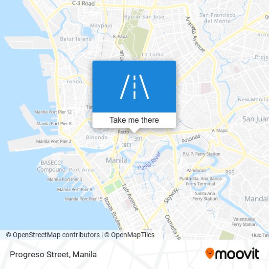 Progreso Street map