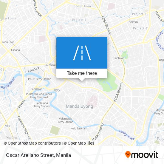 Oscar Arellano Street map