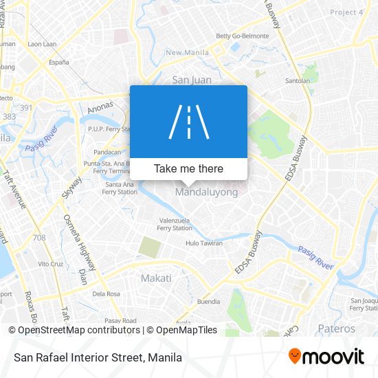 San Rafael Interior Street map