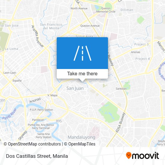 Dos Castillas Street map