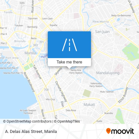 A. Delas Alas Street map