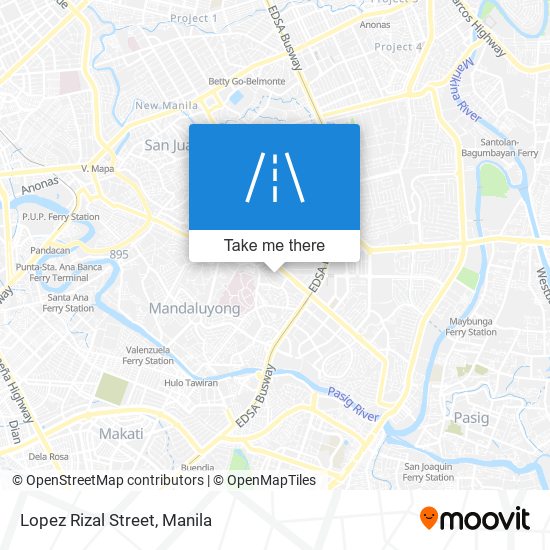 Lopez Rizal Street map