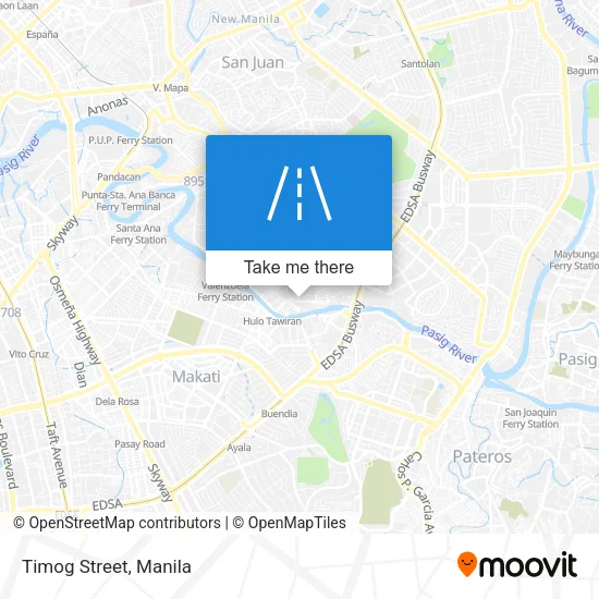 Timog Street map