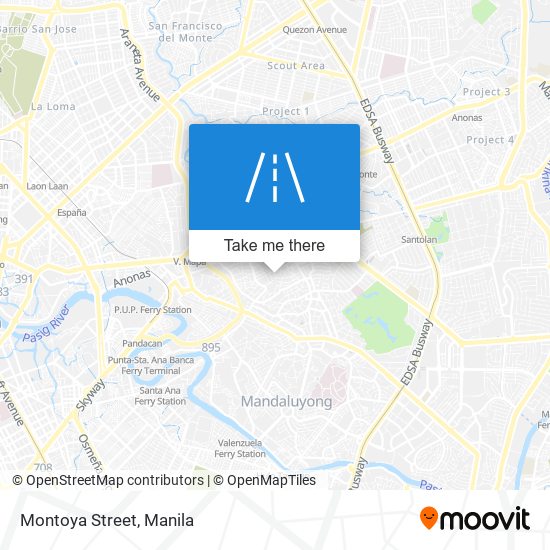 Montoya Street map