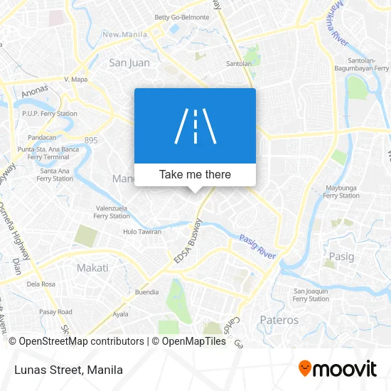 Lunas Street map