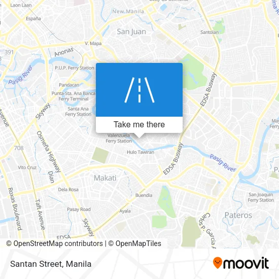 Santan Street map