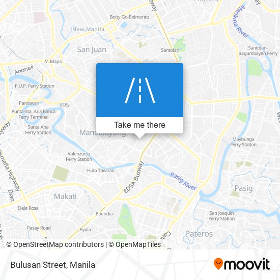 Bulusan Street map