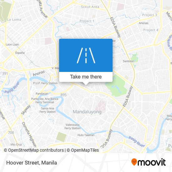 Hoover Street map