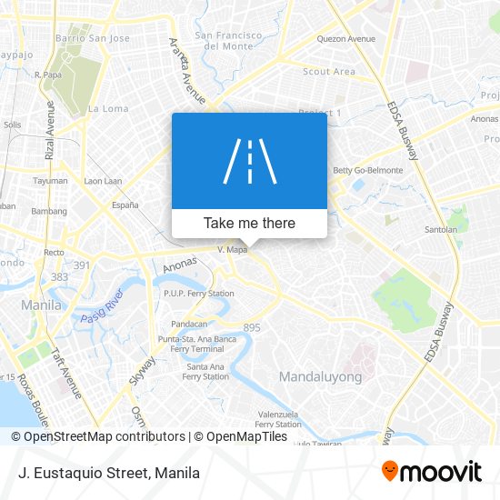 J. Eustaquio Street map