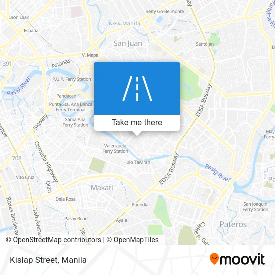 Kislap Street map
