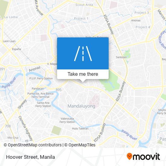 Hoover Street map