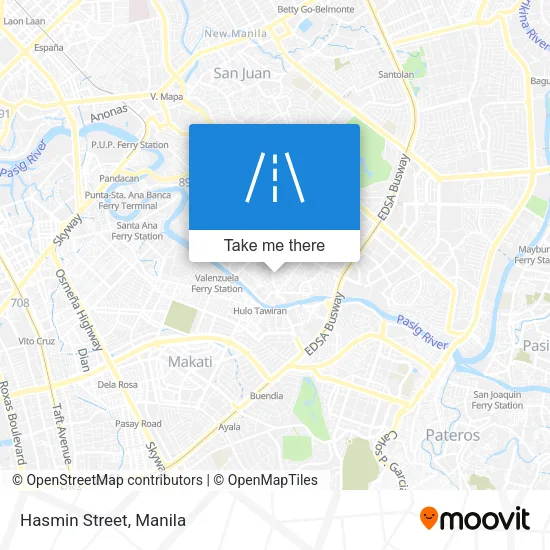 Hasmin Street map