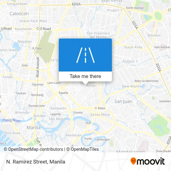 N. Ramirez Street map