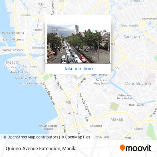 Quirino Avenue Extension map