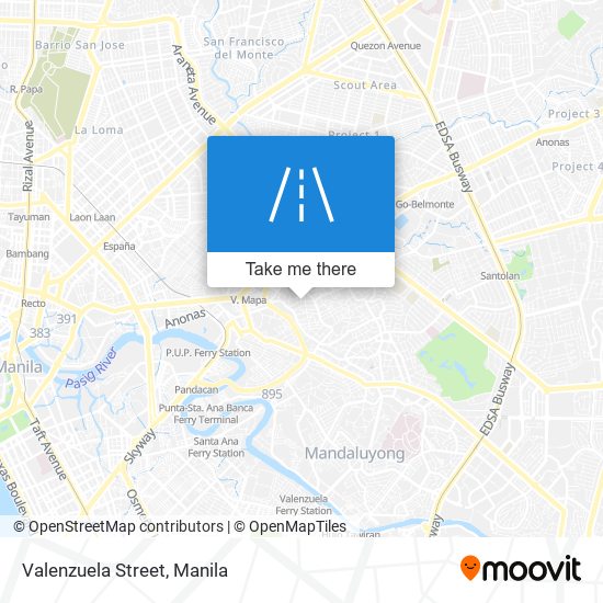 Valenzuela Street map