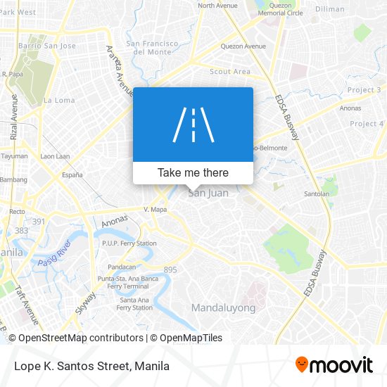 Lope K. Santos Street map