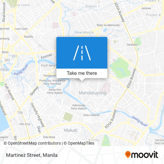 Martinez Street map