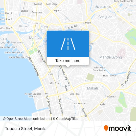 Topacio Street map
