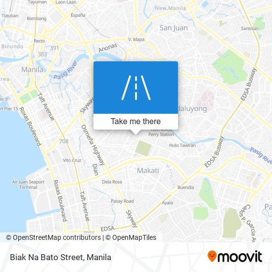 Biak Na Bato Street map