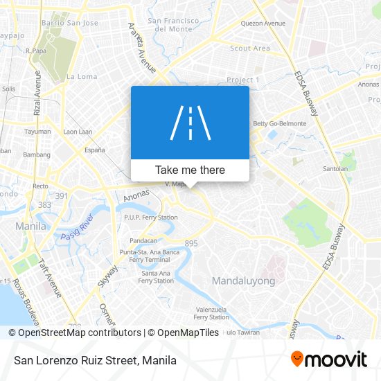 San Lorenzo Ruiz Street map