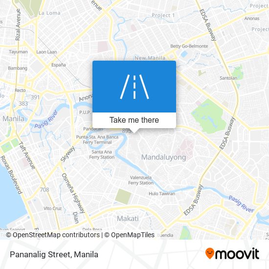 Pananalig Street map