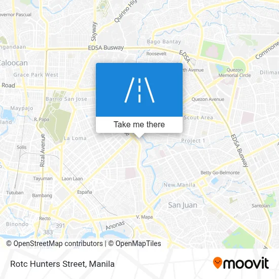 Rotc Hunters Street map