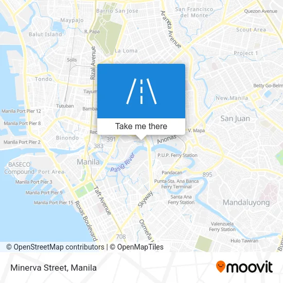 Minerva Street map