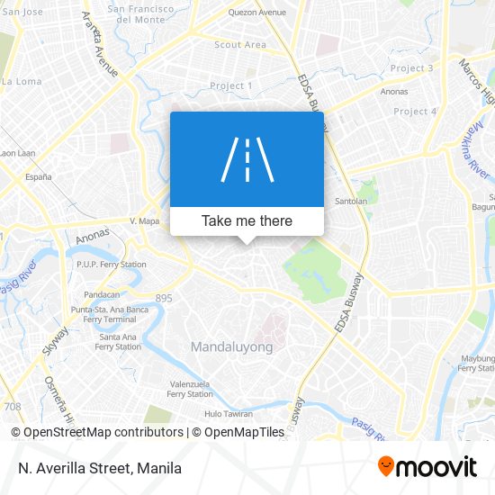 N. Averilla Street map