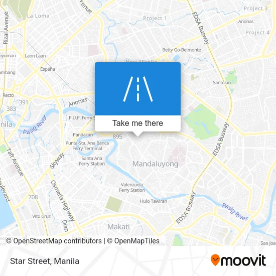 Star Street map