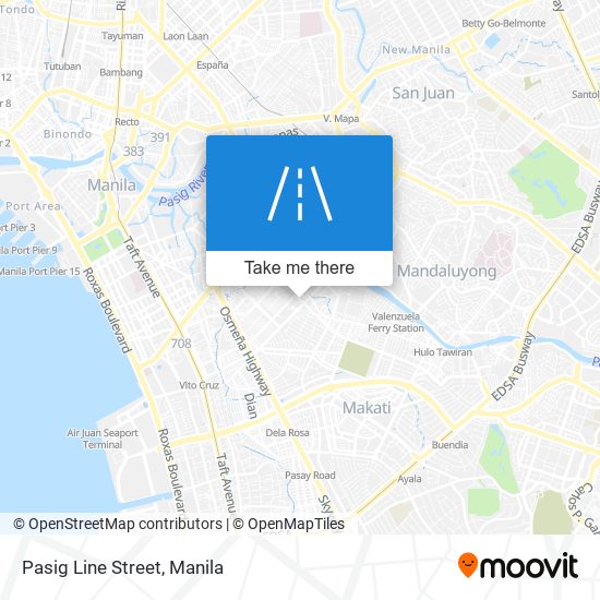 Pasig Line Street map