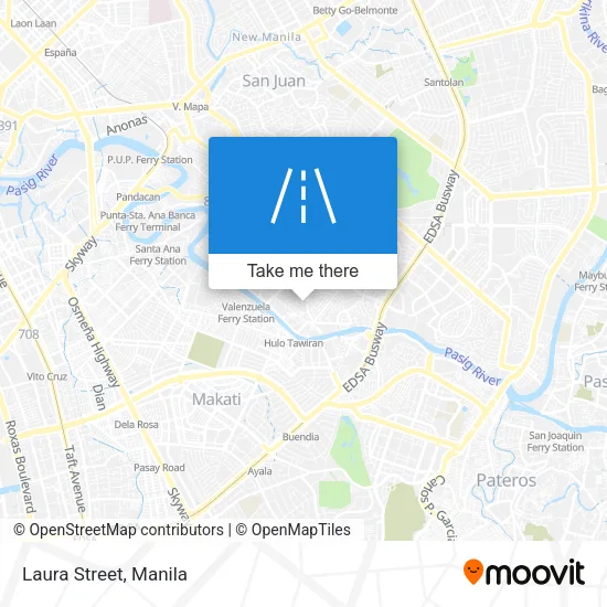 Laura Street map