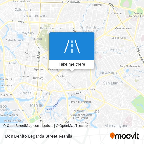 Don Benito Legarda Street map