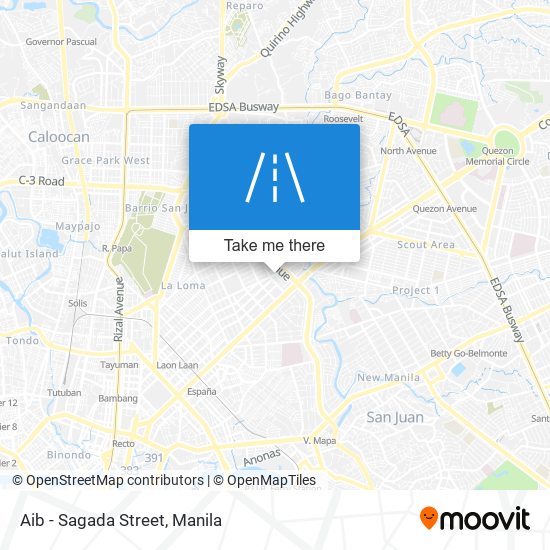 Aib - Sagada Street map