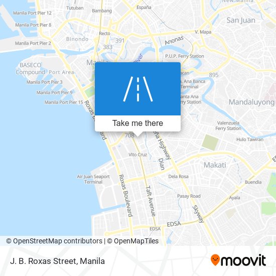 J. B. Roxas Street map