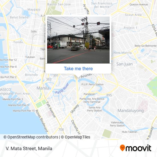 V. Mata Street map