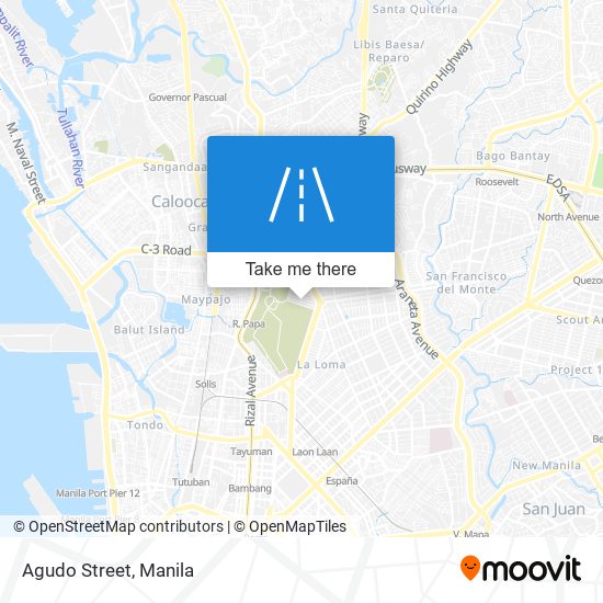Agudo Street map