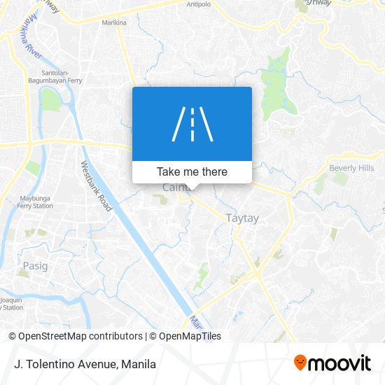 J. Tolentino Avenue map