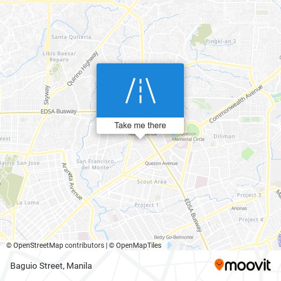 Baguio Street map
