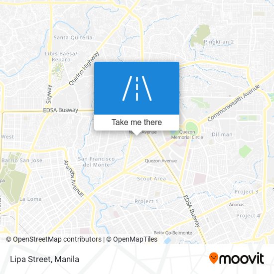 Lipa Street map