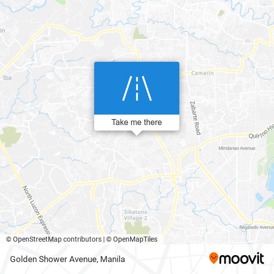 Golden Shower Avenue map