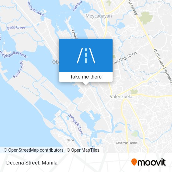 Decena Street map