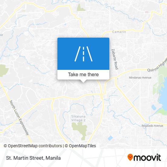 St. Martin Street map