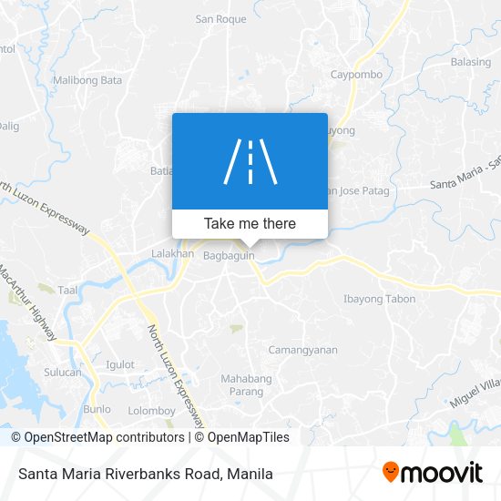 Santa Maria Riverbanks Road map