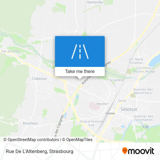 Rue De L'Altenberg map