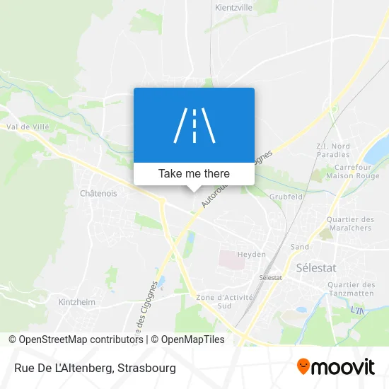 Rue De L'Altenberg map
