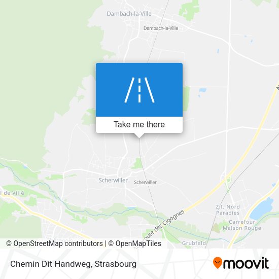 Chemin Dit Handweg map