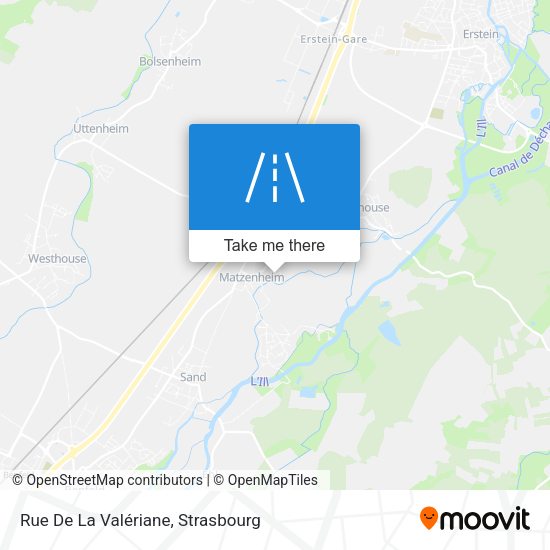 Rue De La Valériane map